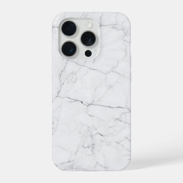 Funda Para iPhone Mármol blanco elegante (Reverso )
