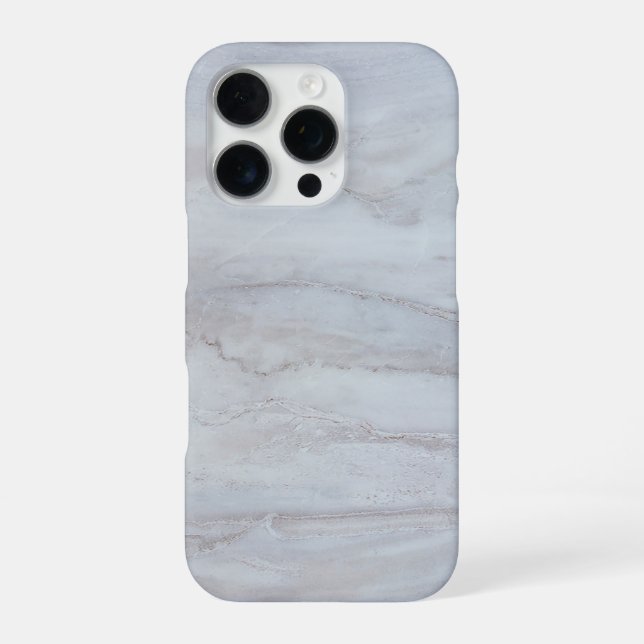 Funda Para iPhone Mármol Blanco Elegante (Reverso)