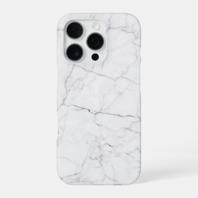 Funda Para iPhone Mármol Blanco Elegante (Reverso)