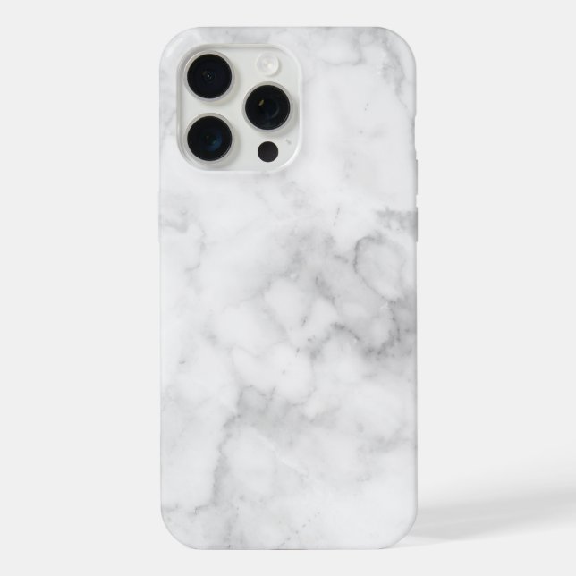 Funda Para iPhone Mármol blanco elegante (Reverso )