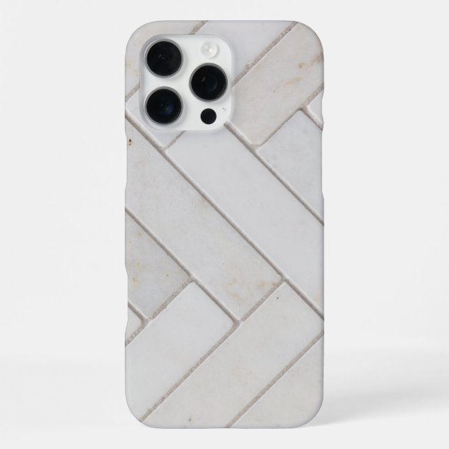 Funda Para iPhone Mármol blanco elegante (Reverso )