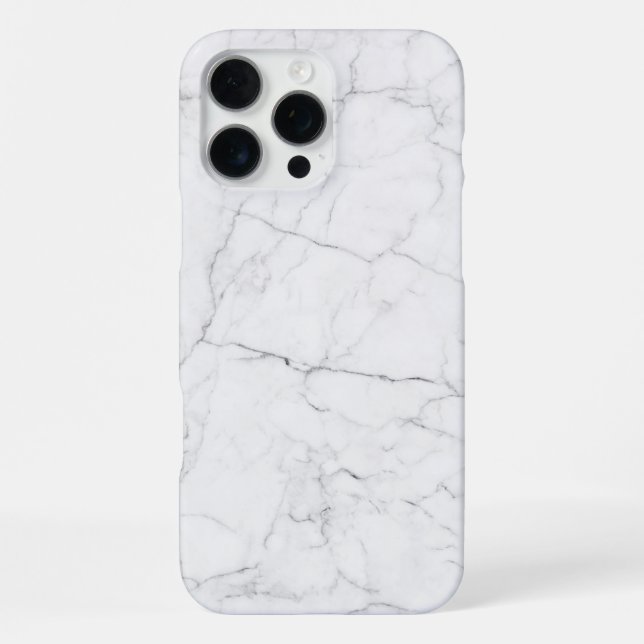 Funda Para iPhone Mármol blanco elegante (Reverso )