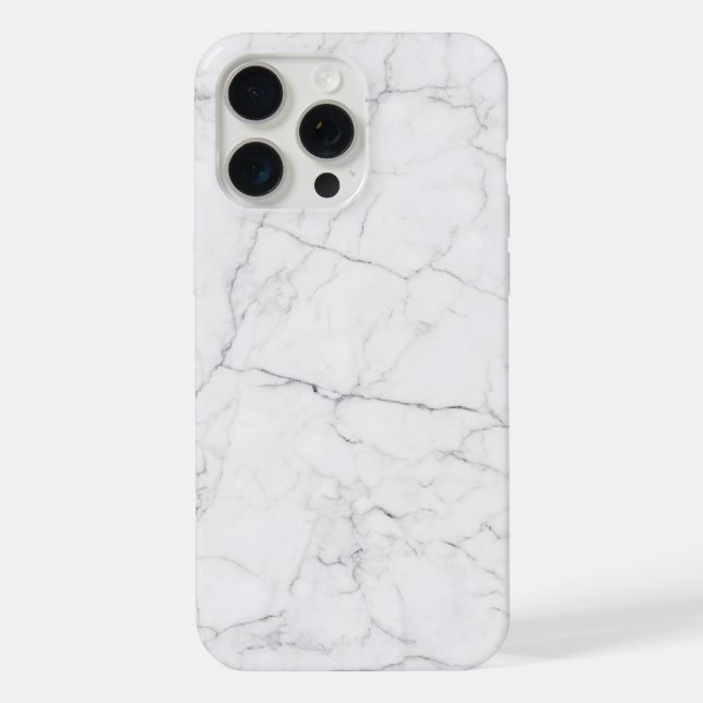 Funda Para iPhone Mármol blanco elegante (Reverso )