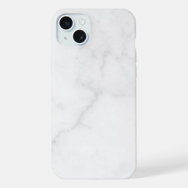 Funda Para iPhone Mármol blanco elegante (Reverso )