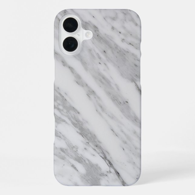 Funda Para iPhone Mármol blanco elegante (Reverso )