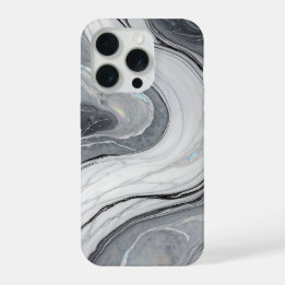 Mármol Blanco Gris Remolino Holográfico de Lujo