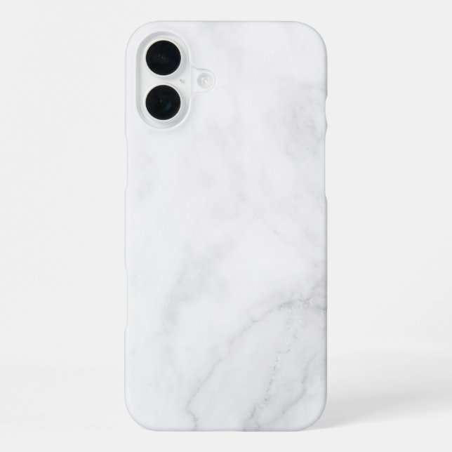 Funda Para iPhone Mármol Blanco Moderno (Reverso )