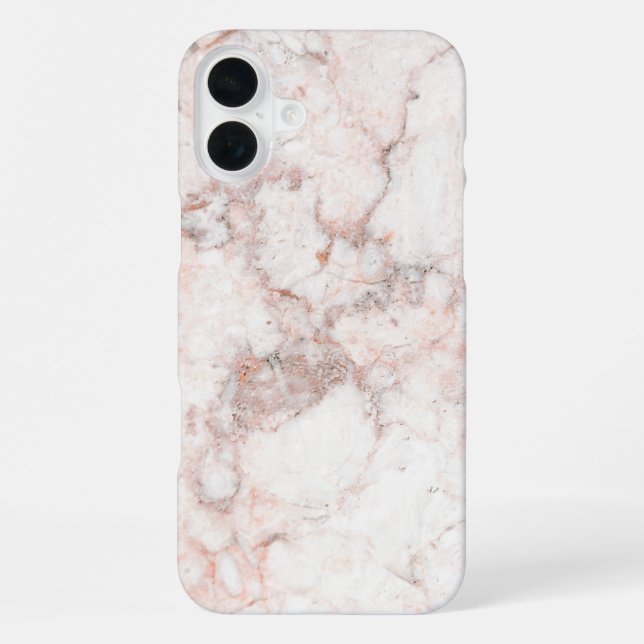 Funda Para iPhone Mármol blanco Rosa (Reverso )