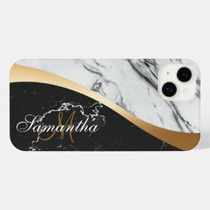 Funda Para iPhone 14 Plus Mármol blanco y negro