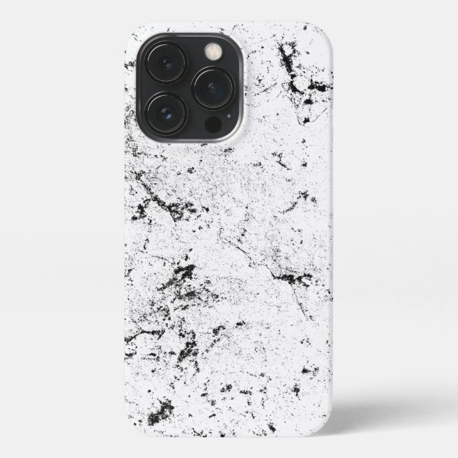 Funda Para iPhone Mármol blanco y negro (Reverso)