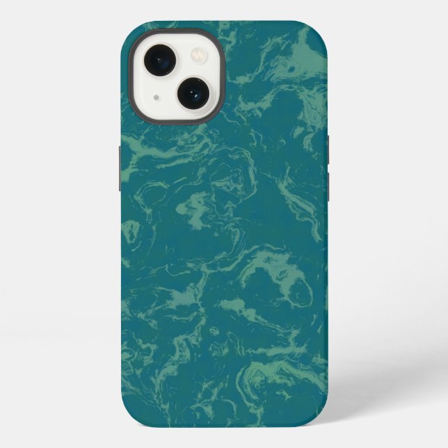 Funda Para iPhone Mármol de Aqua (Reverso )