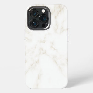 Funda Para iPhone 13 Pro Mármol de Crema Blanca Elegante