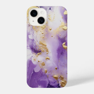 Funda Para iPhone 14 Mármol de la Niebla Lilac