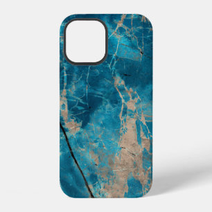 Funda Para iPhone 12 mármol de ónix tono aqua