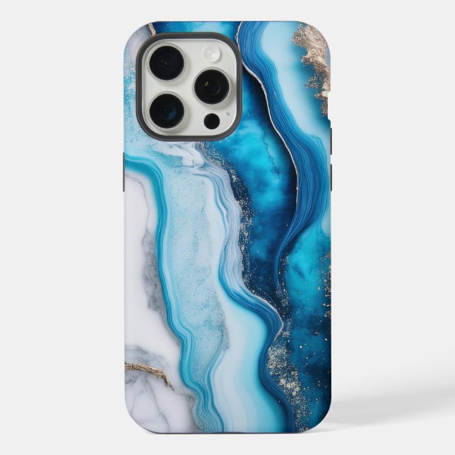 Funda Para iPhone Mármol del Río Azul (Reverso )