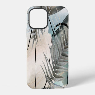 Funda Para iPhone 12 Mármol floral geométrico nórdico