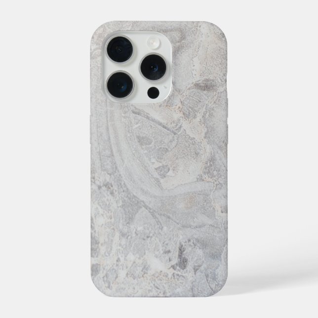 Funda Para iPhone Mármol Gris Elegante (Reverso )