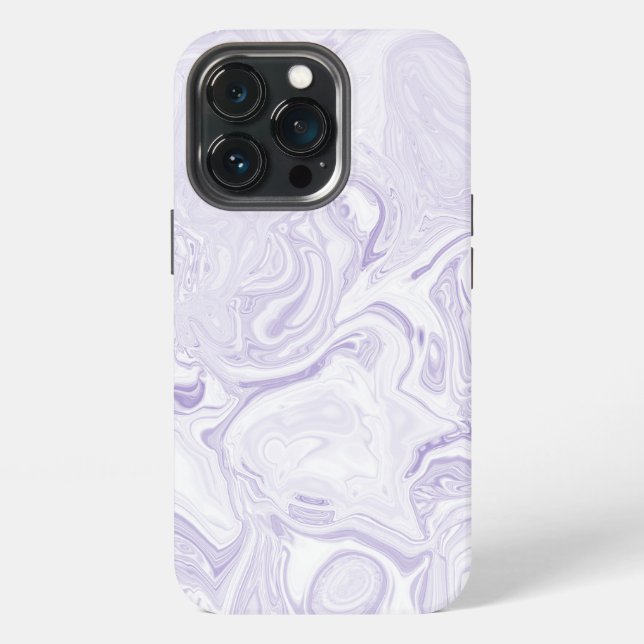Funda Para iPhone Mármol Púrpura Claro (Reverso )