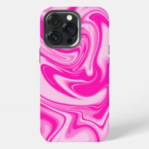 Funda Para iPhone 13 Pro Mármol Rosa Magenta Elegante