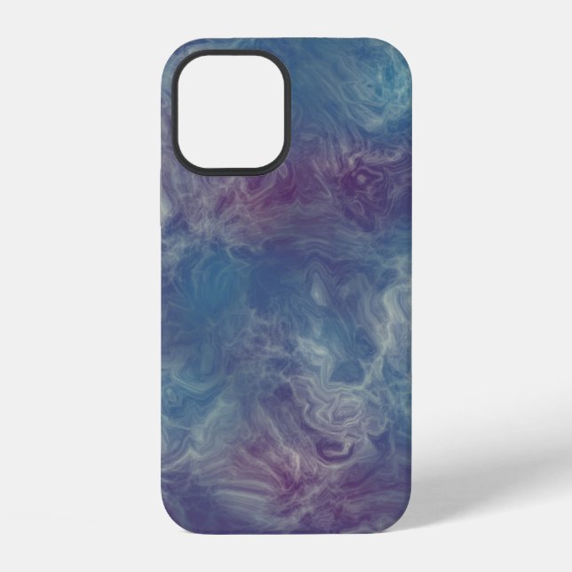 Funda Para iPhone mármol rosa y azul (Reverso )