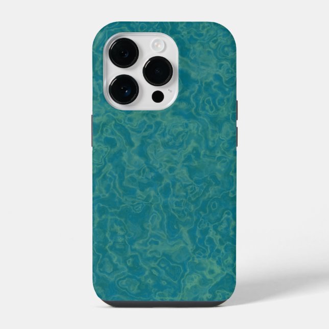 Funda Para iPhone Mármol turquesa (Reverso )