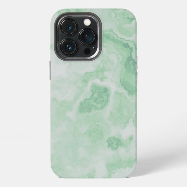 Funda Para iPhone Mármol Verde Menta Claro (Reverso )