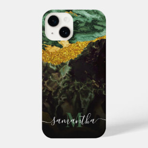 Funda Para iPhone 14 Mármol y Purpurina Textura abstracta