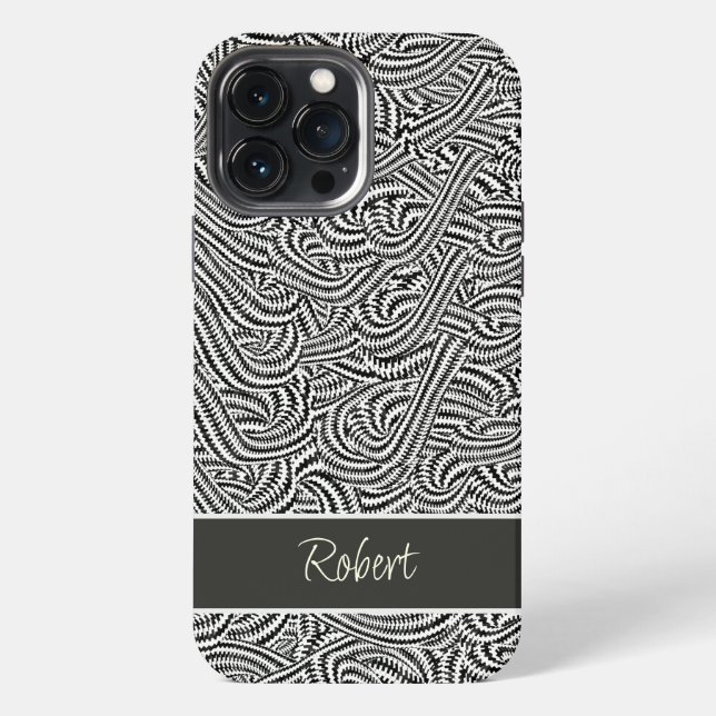 Funda Para iPhone Marrón estampado (Reverso )