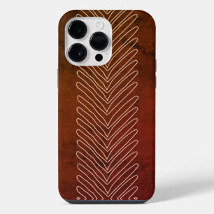 Funda Para iPhone 14 Pro Max Marrón óxido moderno tribal africano flechas