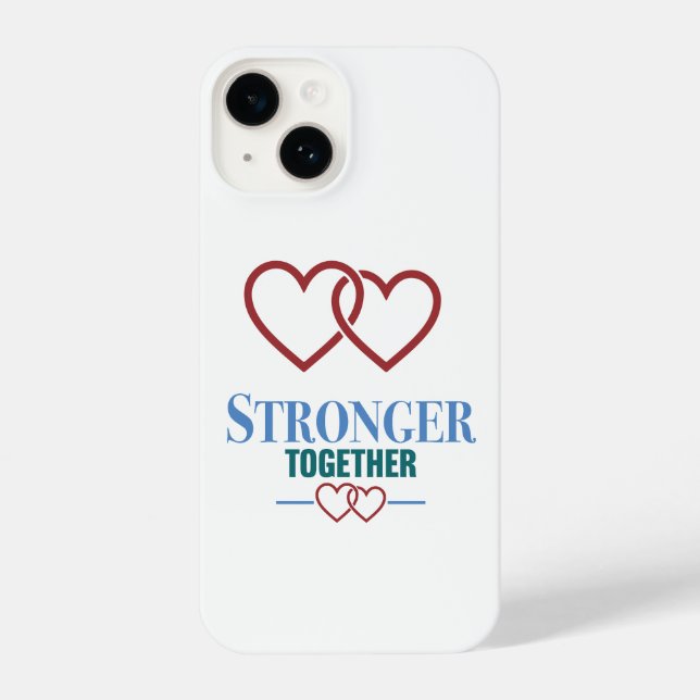Funda Para iPhone Más Fuertes Juntos  (Reverso )
