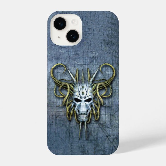 Funda Para iPhone Máscara de guerra de Alien (Reverso )