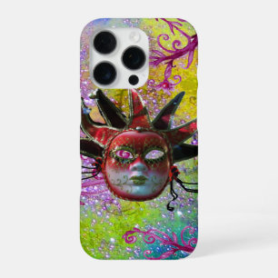 Funda Para iPhone 16 Pro MÁSCARA DE JESTER ROJO NEGRO Mascarada Púrpura Ver