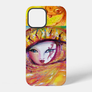 FUNDA PARA iPhone 12 MÁSCARA VENECIANA - MÁSCARA EN AMARILLO