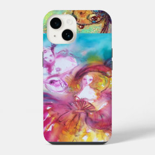 FUNDA PARA iPhone 14 MÁSCARA VENECIANA / PIERROT Y ARLECCHINA