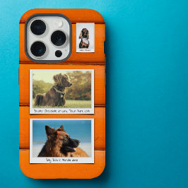 Mascota personalizado Naranja Collage de fotos