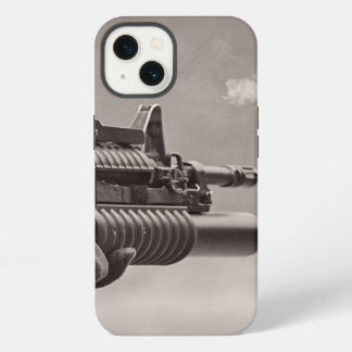 Masculina de armas subautomáticas de soldados blan