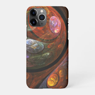Funda Para iPhone 11Pro Materia de arte de resumen de conexión fluida