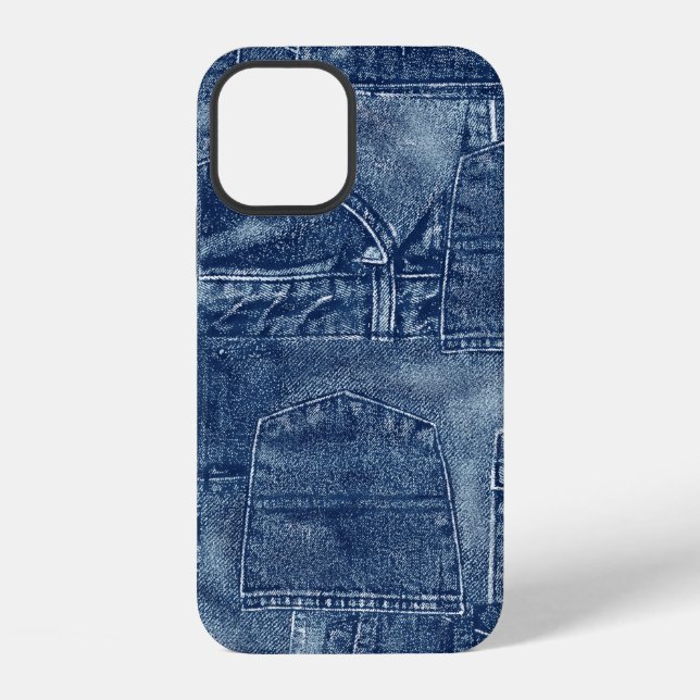 Funda Para iPhone material de mezclilla, (Reverso )