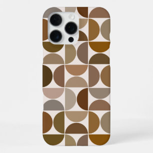 Funda Para iPhone 16 Pro Max MCM Semicircles Browns+Cream Big Pattern