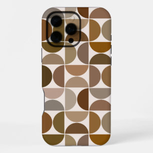 Funda Para iPhone 16 Pro Max MCM Semicircles Browns+Cream Big Pattern