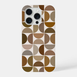 MCM Semicircles Browns+Cream Big Pattern