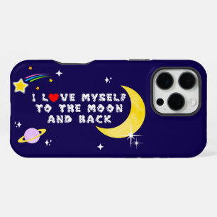 Funda Para iPhone 16 Pro Max Me amo a mí mismo a la luna y a la reafirmación po