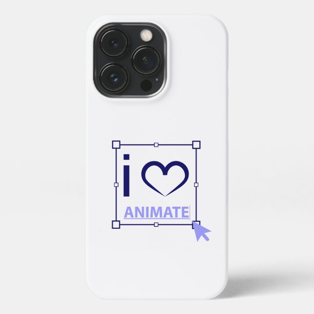 Funda Para iPhone Me encanta el animación (Reverso)