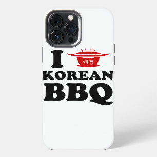 Funda Para iPhone 13 Pro Max Me encanta el BBQ coreano (고기구이)