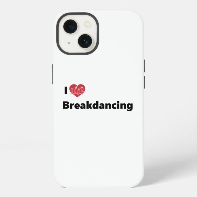 Funda Para iPhone Me encanta el breakdance (Reverso )