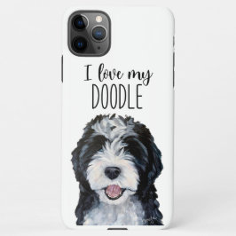 Funda Para iPhone 11Pro Max Me encanta mi estuche para iPhone Doodle