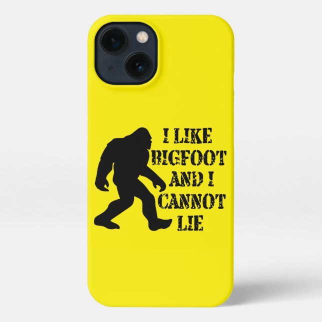 Funda Para iPhone Me gusta Bigfoot y no puedo mentir (Reverso )