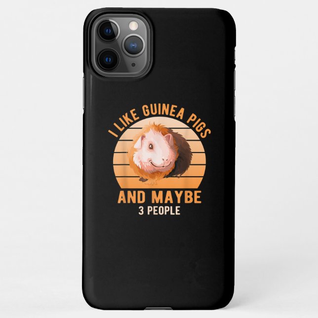 Funda Para iPhone Me Gusta La Rueda De Los Cerdos De Guinea Cavy Lov (Reverso)