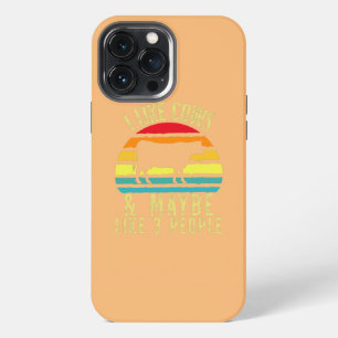 Funda Para iPhone 13 Pro Max Me gustan las vacas y quizás me gustan 3 personas