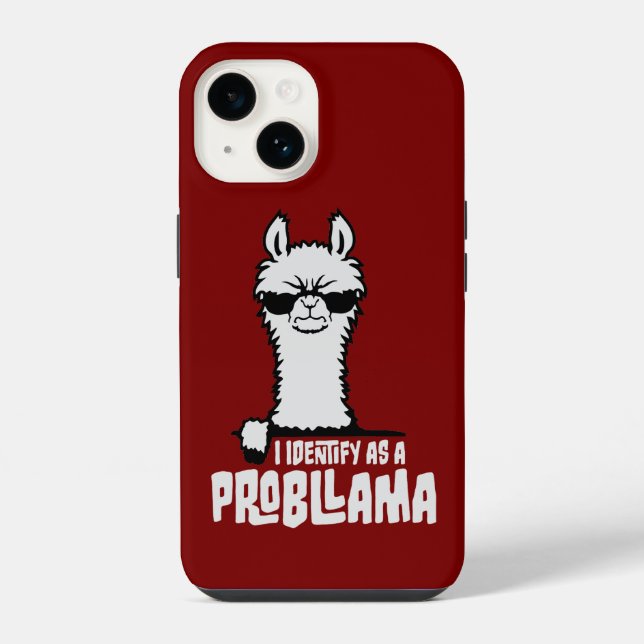 Funda Para iPhone Me Identifico Como Un Problema De Llama Genial (Reverso )